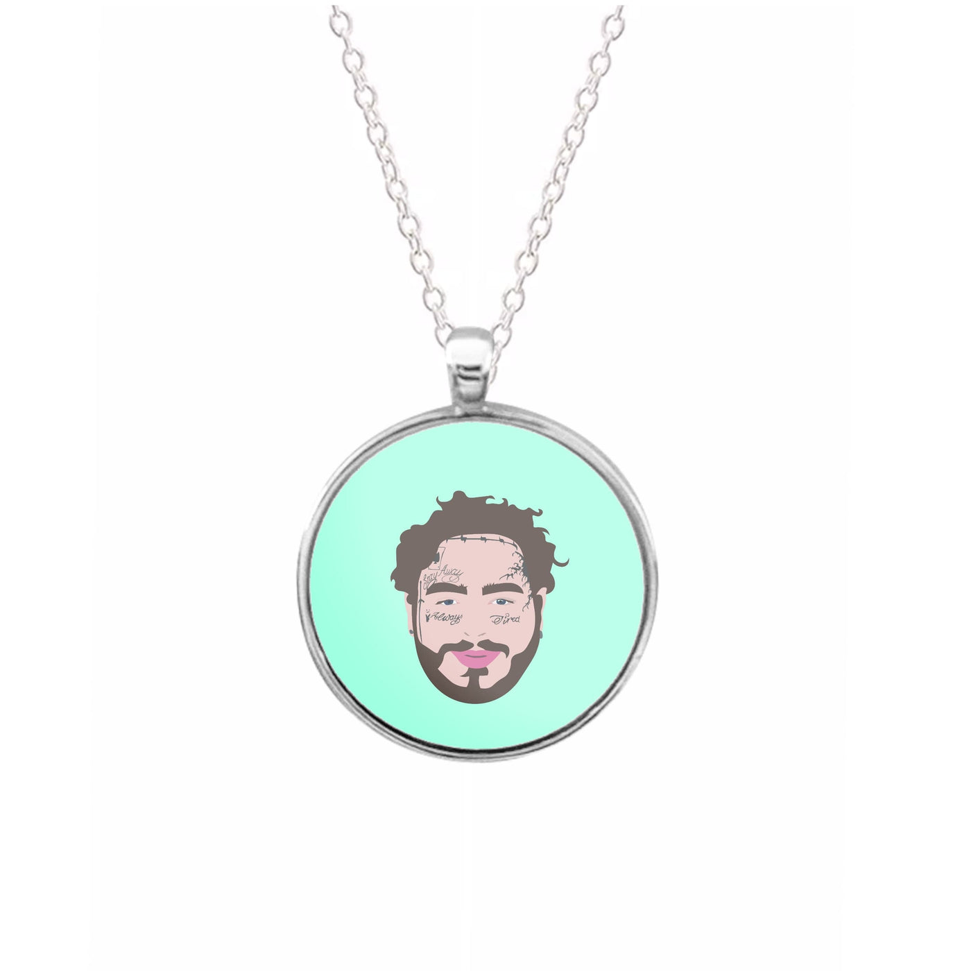 Face Tattoos - Post Malone Necklace