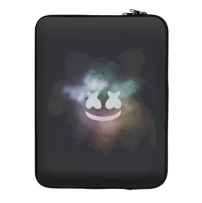 Black White Helmet DJ Smoke Laptop Sleeve