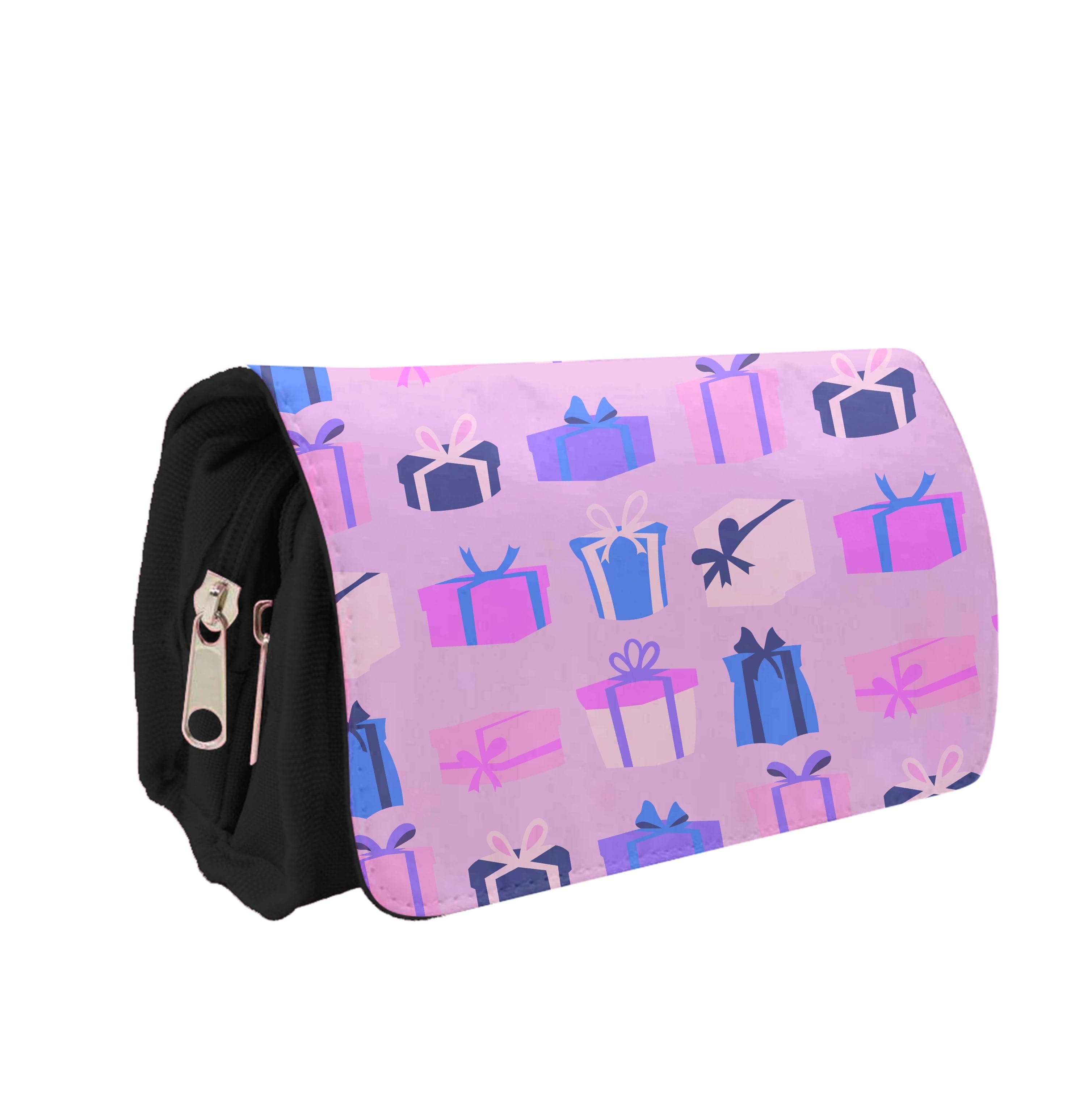 Pink Presents - Christmas Patterns Pencil Case