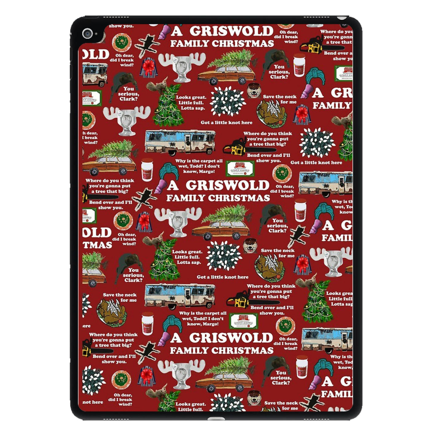 Christmas Holiday Collage iPad Case
