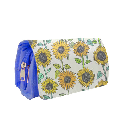 Painted Sunflowers Pencil Case