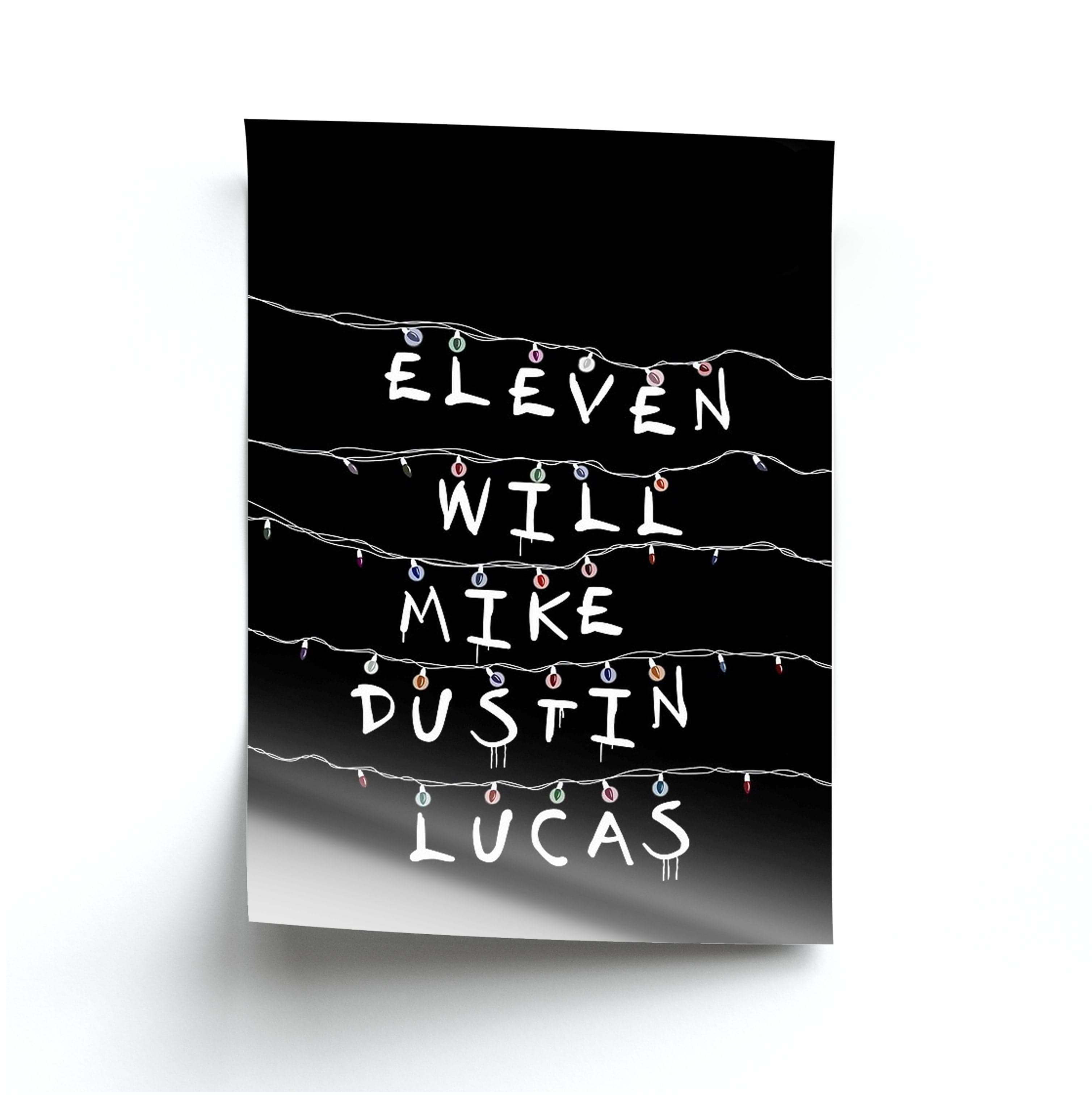 Eleven, Will, Mike, Dustin & Lucas Poster