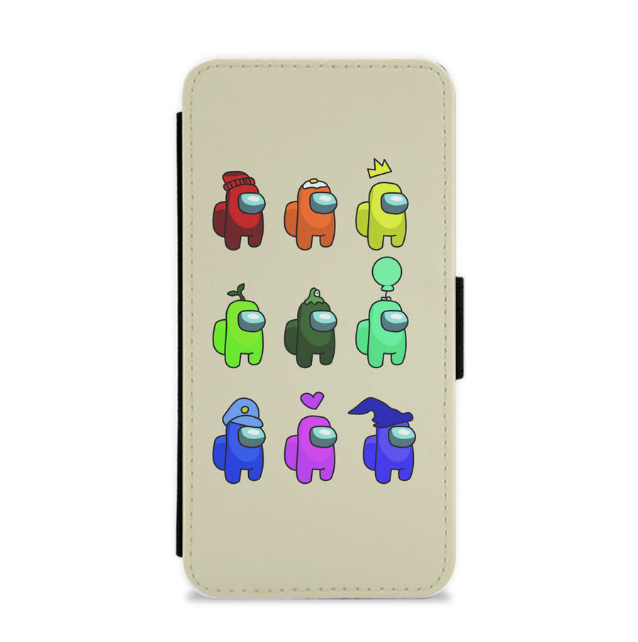 Among Us characters Flip / Wallet Phone Case