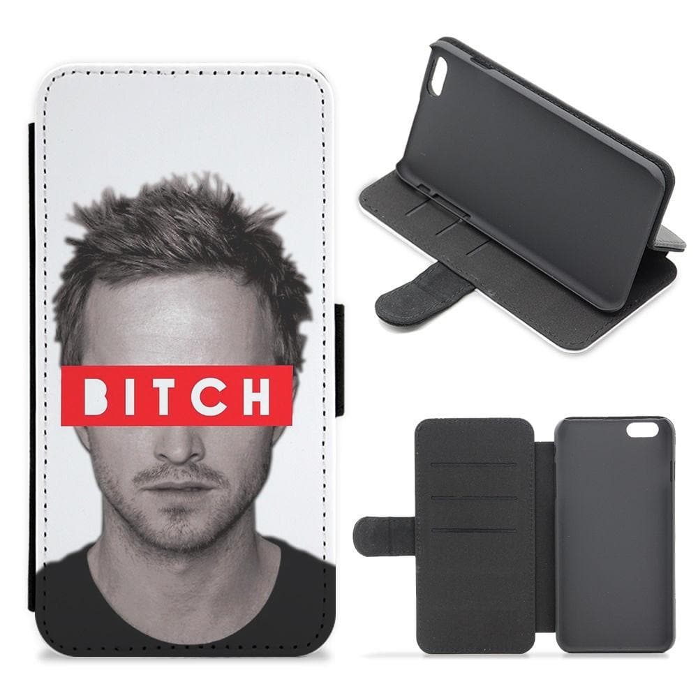 Jesse Pinkman - Bitch. - Breaking Bad Flip Wallet Phone Case - Fun Cases