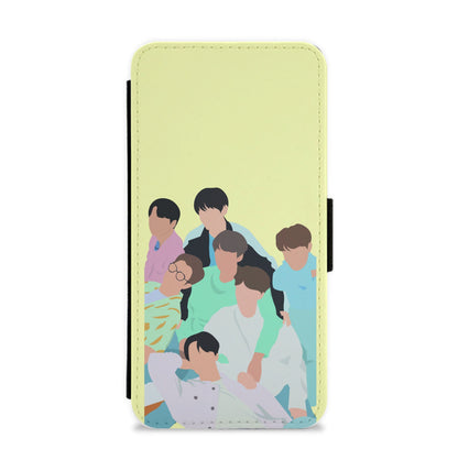 Band Members Of K-Pop Band Flip / Wallet Phone Case