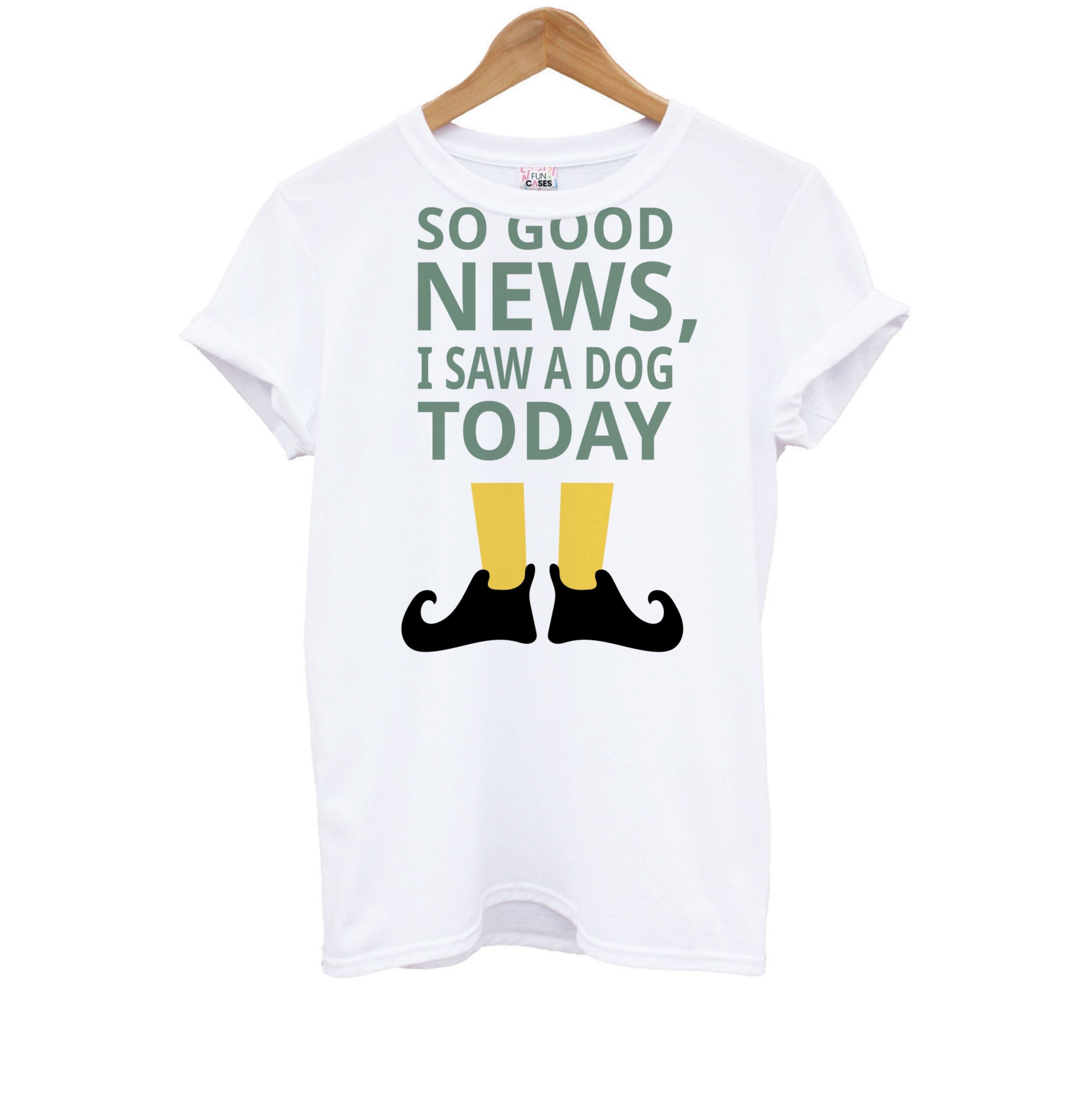 I Saw A Dog Today - Elf Kids T-Shirt