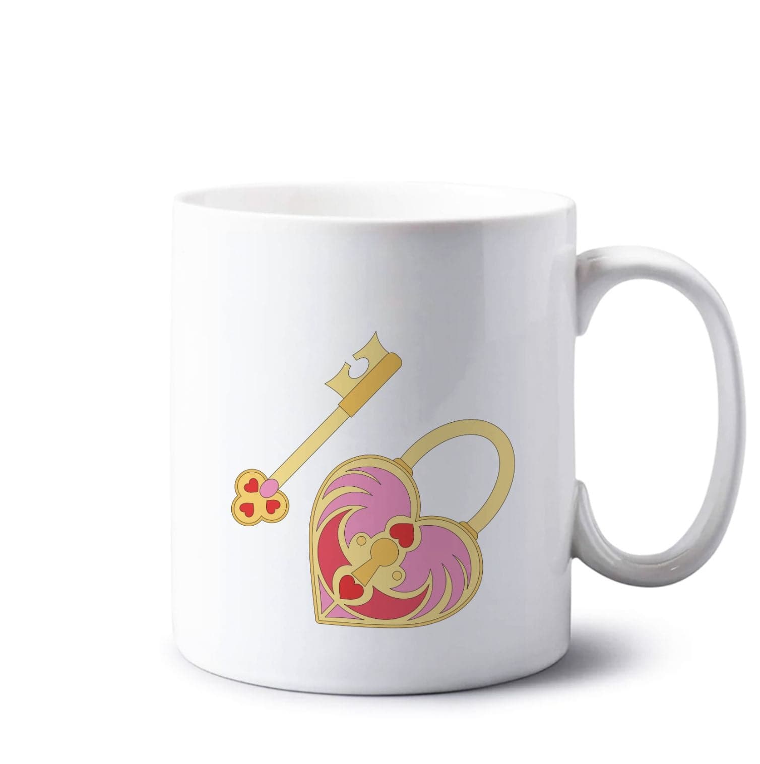 Pink Locket And Key - Valentine's Day Mug