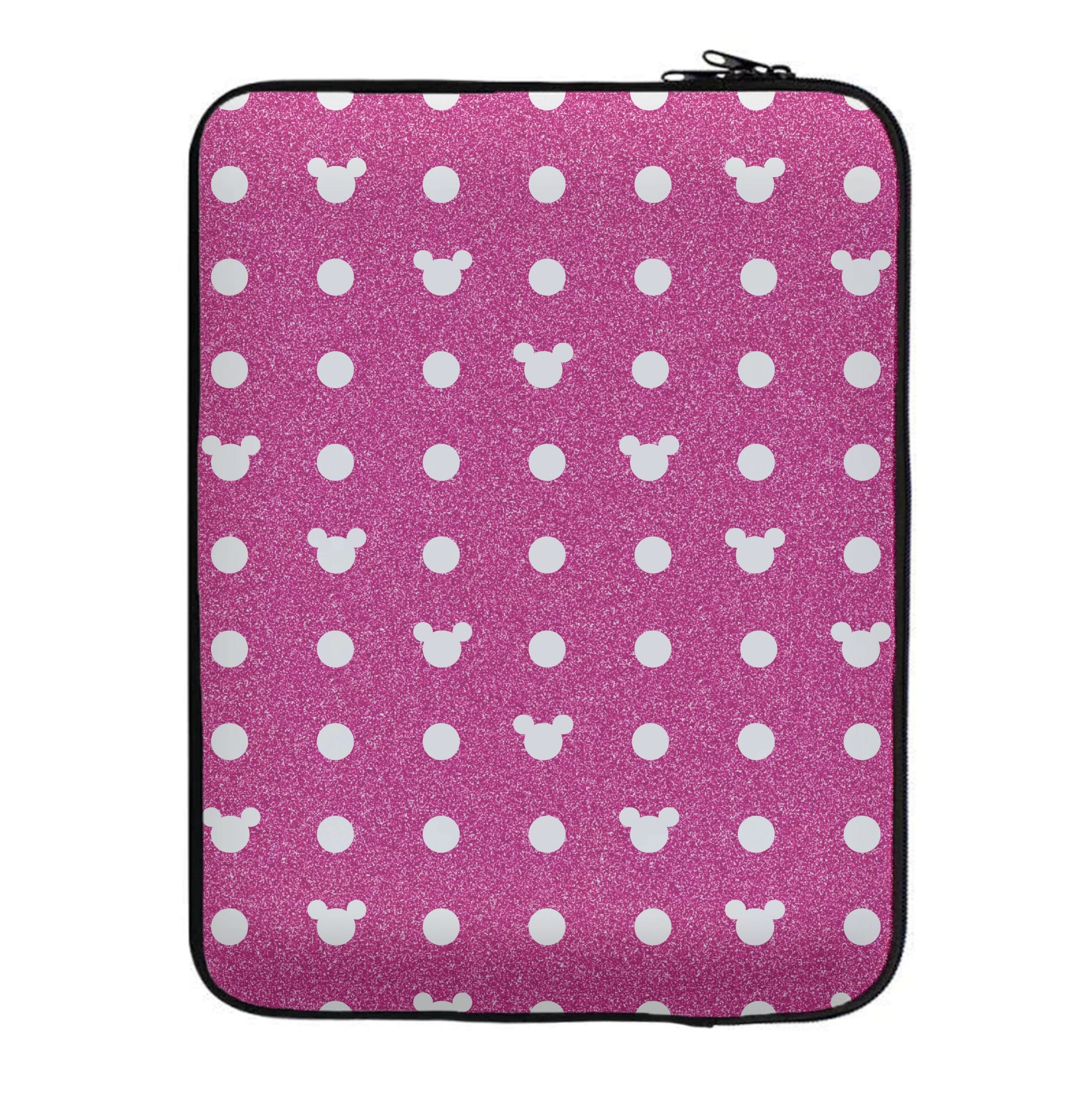 Mickey Polkadot Pink Fairytale Laptop Sleeve