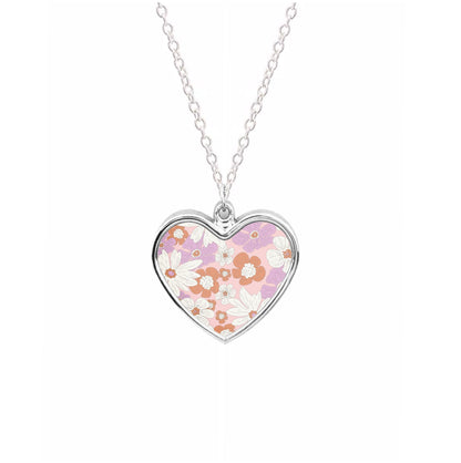 Retro Flowers - Floral Patterns Necklace