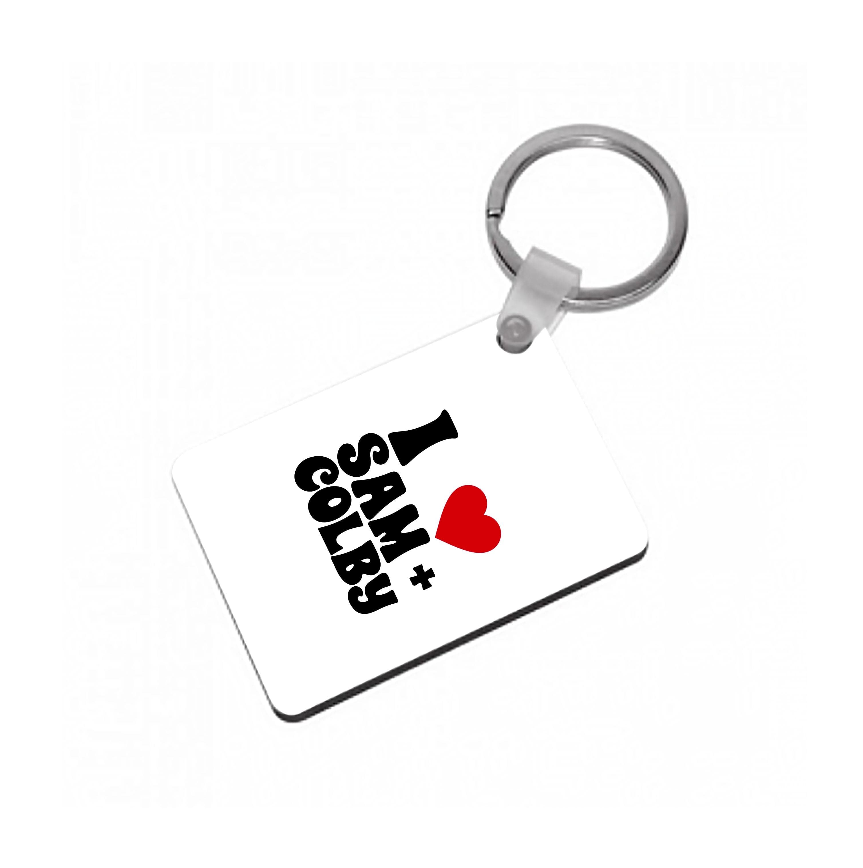 I Love S & C Keyring