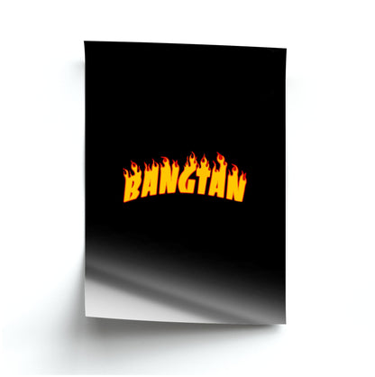 Bangtan Flames - K Pop Poster