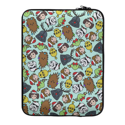 Star Wars Christmas Pattern Laptop Sleeve