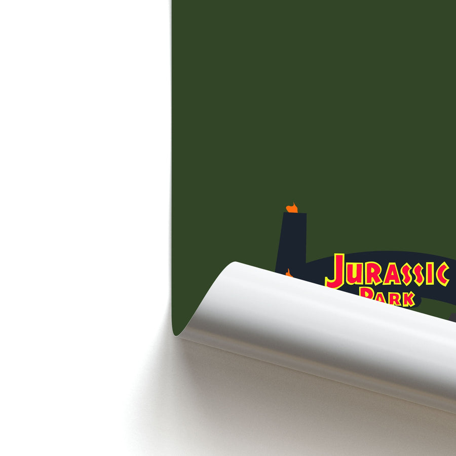 The gate - Jurassic Park  Poster