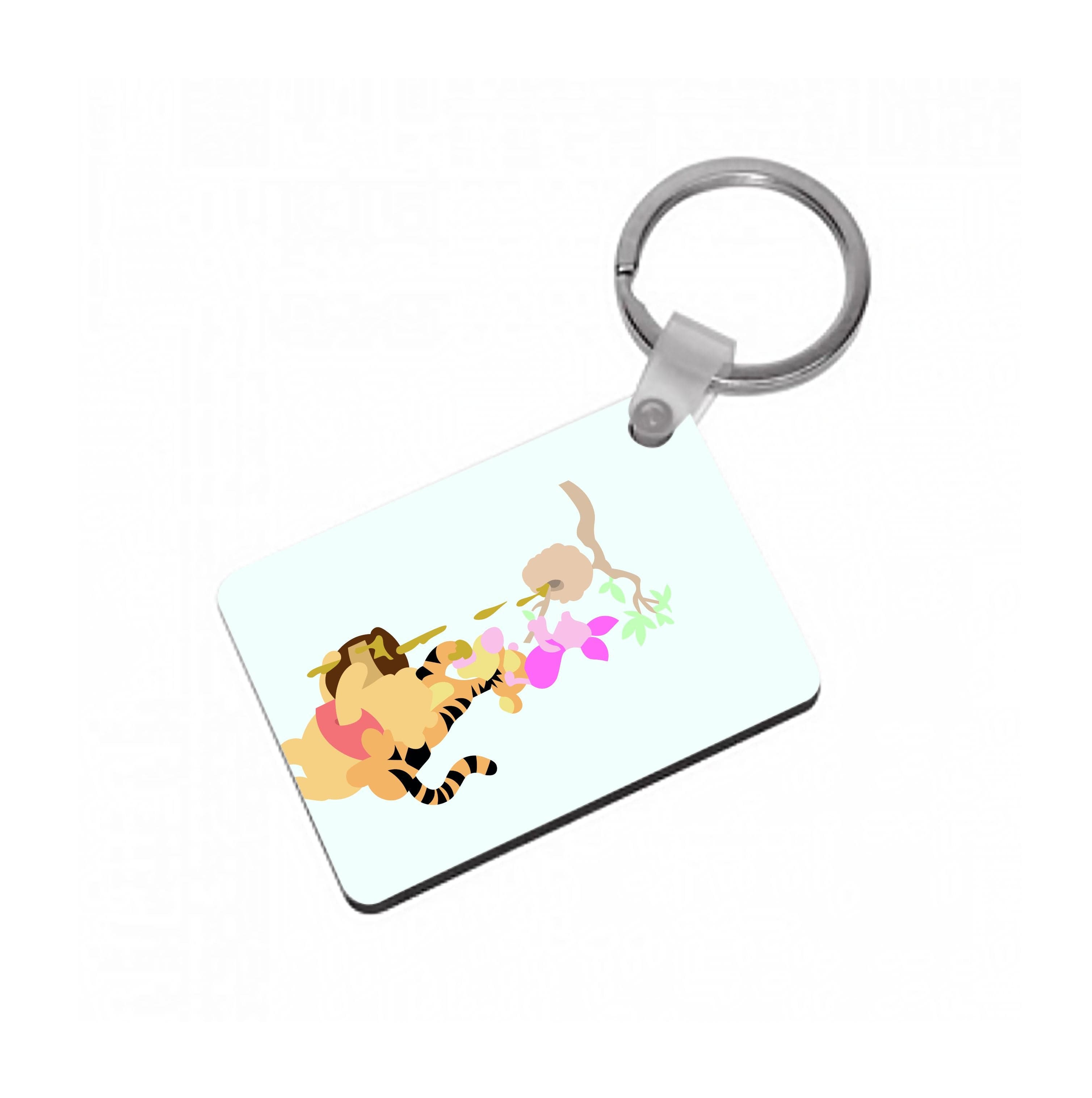 Bouncing Tiger , Piglet , Yellow Bear Keyring