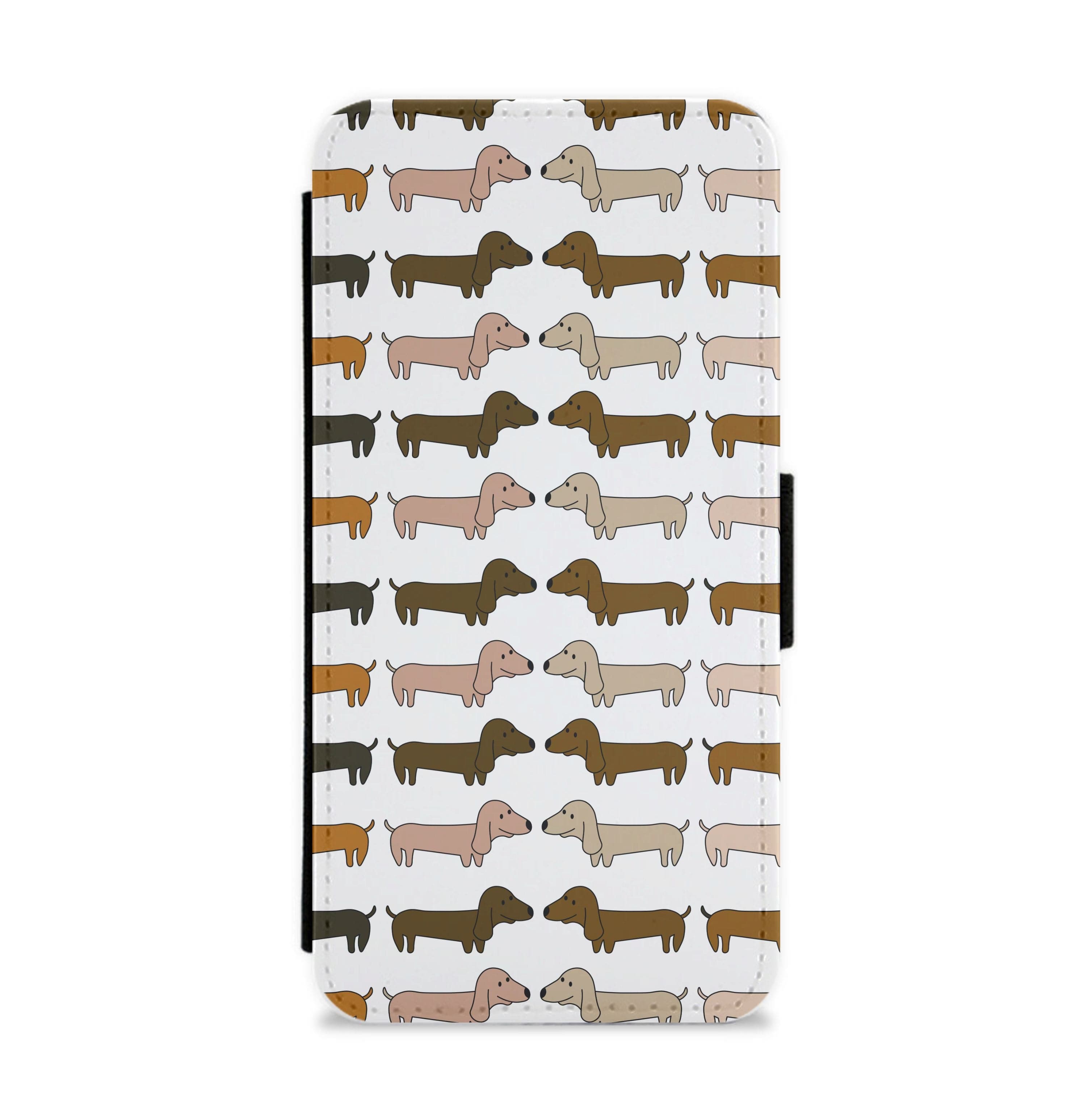 Collage - Dachshunds Flip / Wallet Phone Case