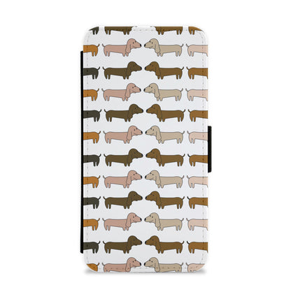 Collage - Dachshunds Flip / Wallet Phone Case