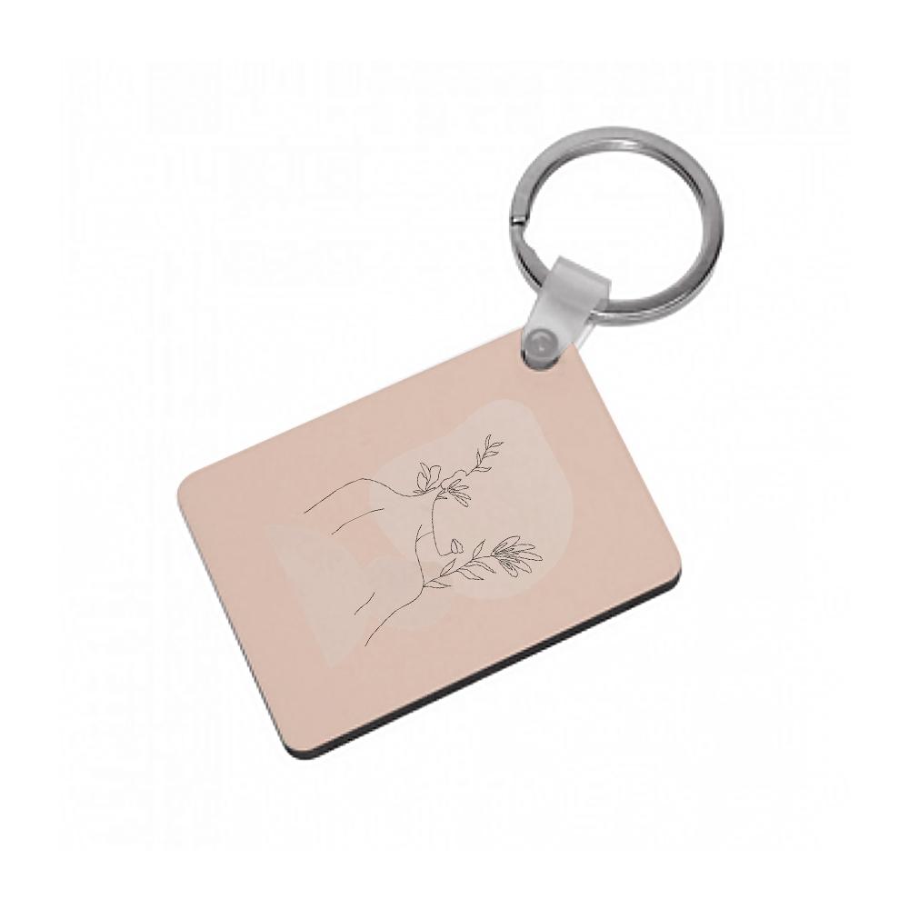 Abstract Pattern III Keyring