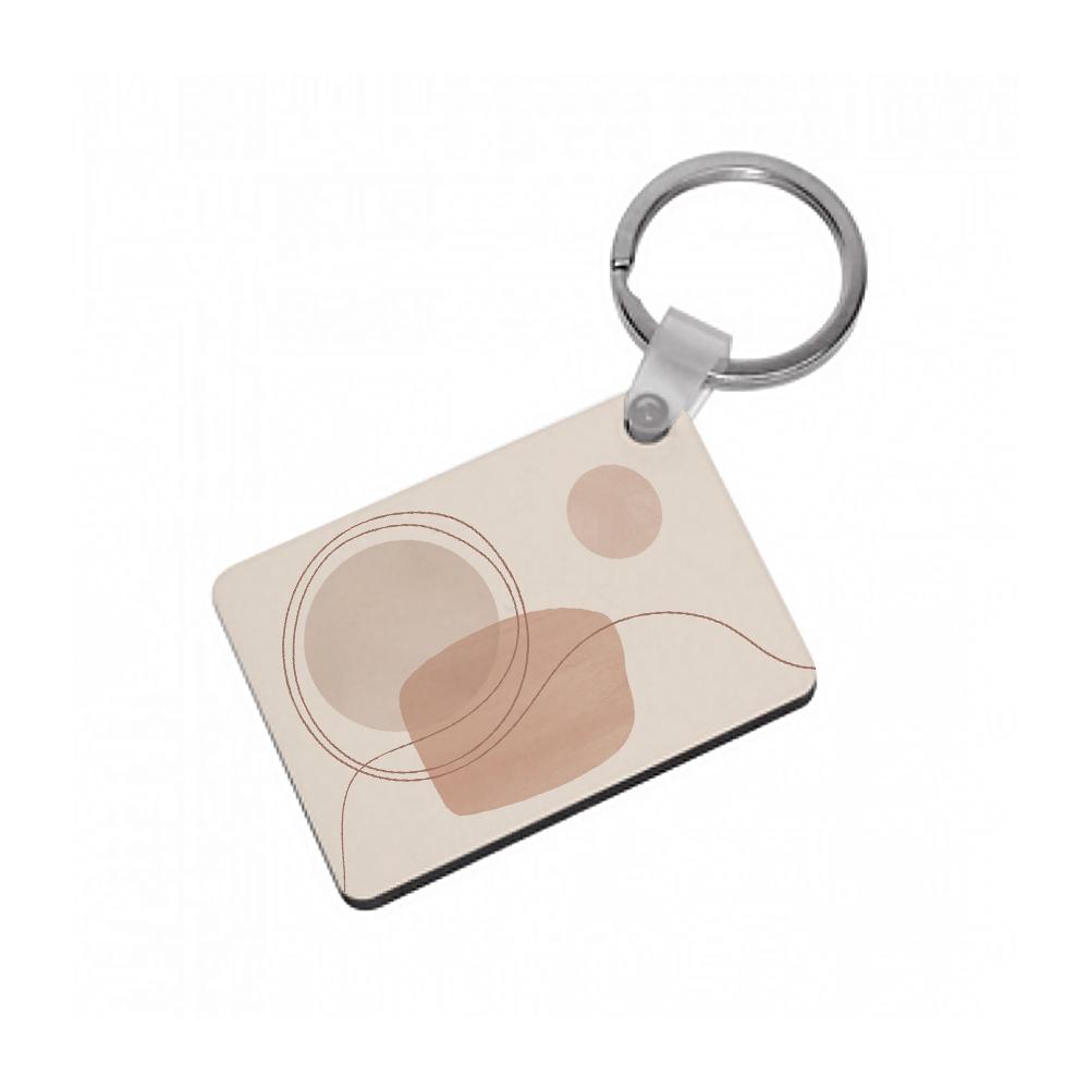 Abstract Pattern V Keyring