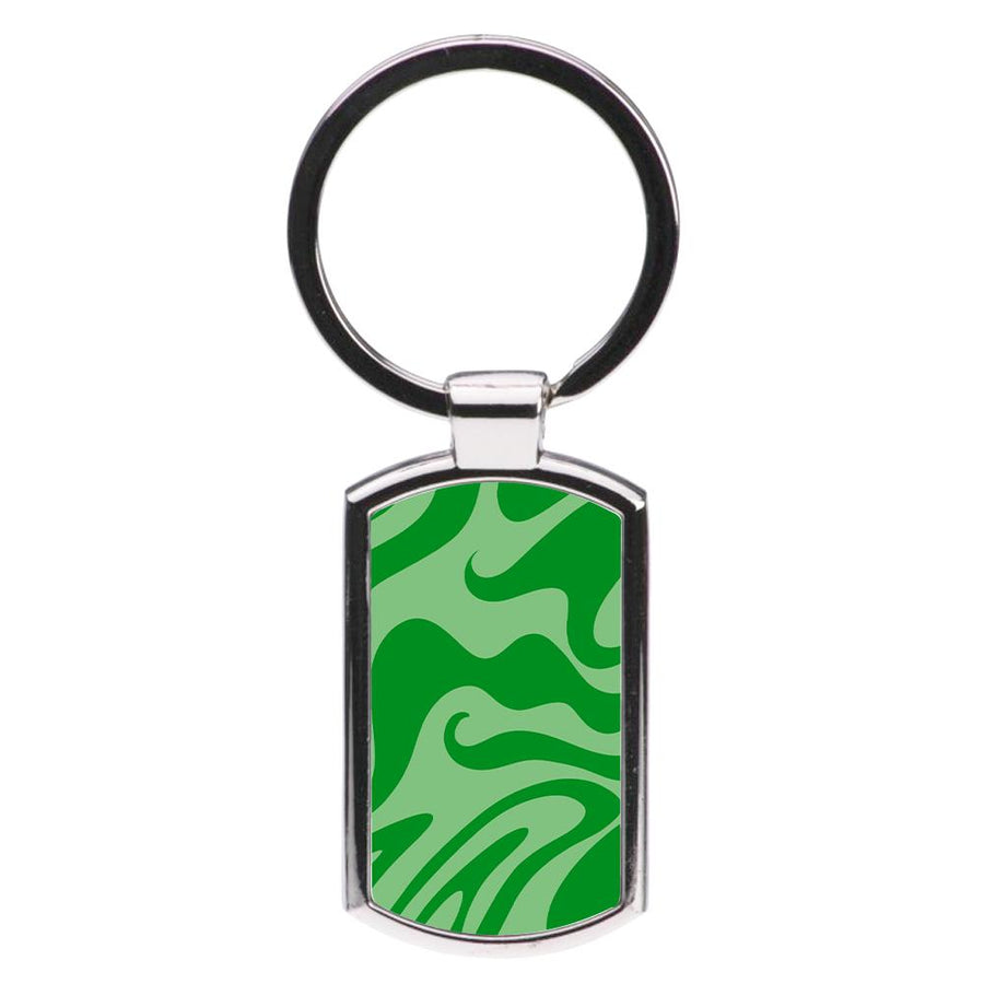 Colourful Abstract Pattern II Luxury Keyring
