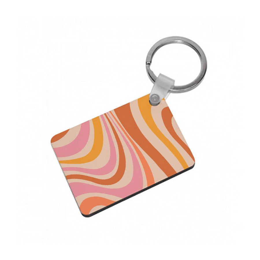 Colourful Abstract Pattern III Keyring