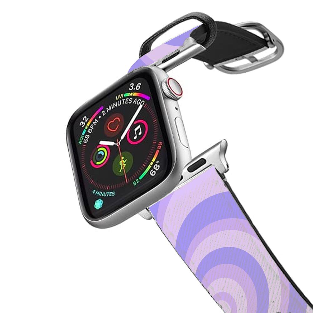 Purple - colourful hearts apple watch straps