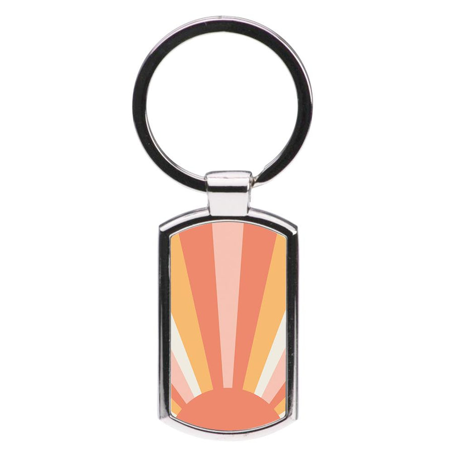 Colourful Abstract Pattern IX Luxury Keyring