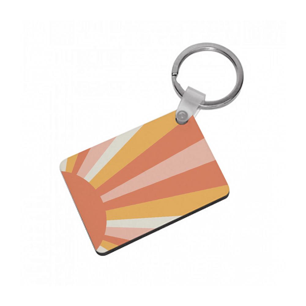 Colourful Abstract Pattern IX Keyring