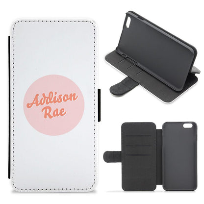 Addison Rae Circle Flip / Wallet Phone Case