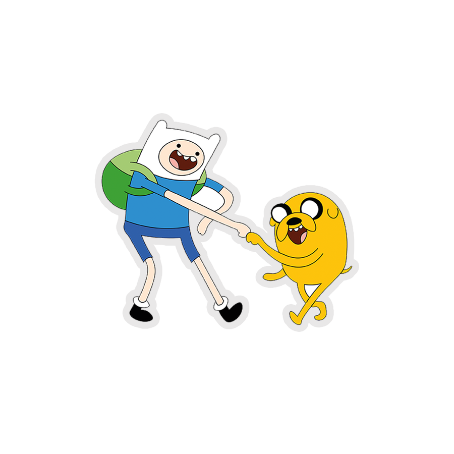 Jake The Dog And Finn The Human - Adventure Time Sticker