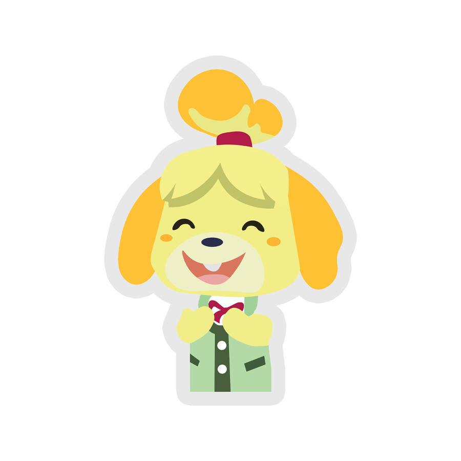 Isabelle checkers - Animal Crossing Sticker