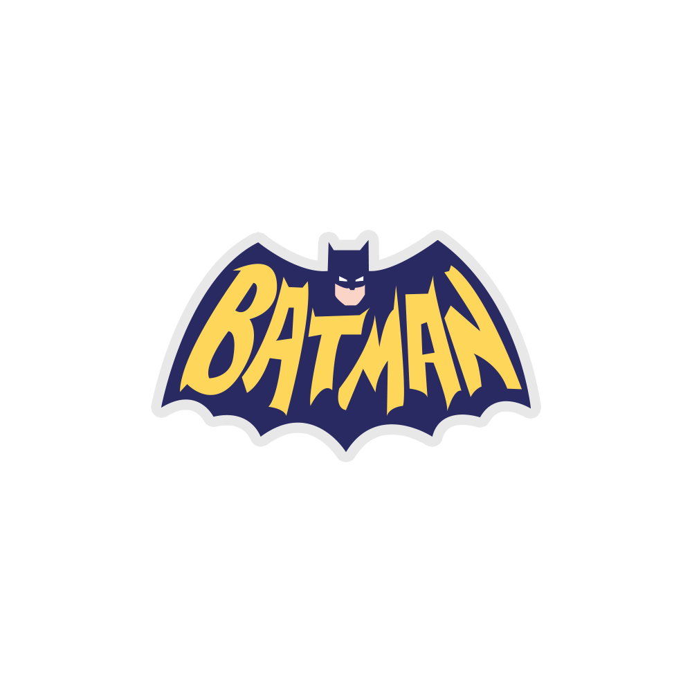 Batman Purple Sticker