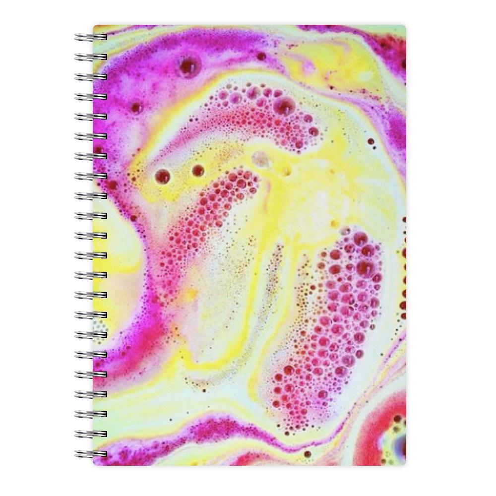 Super Colourful Bath Bomb Pattern Notebook - Fun Cases