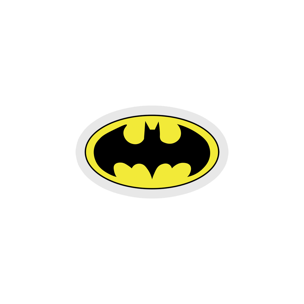 Black Batman Logo Sticker