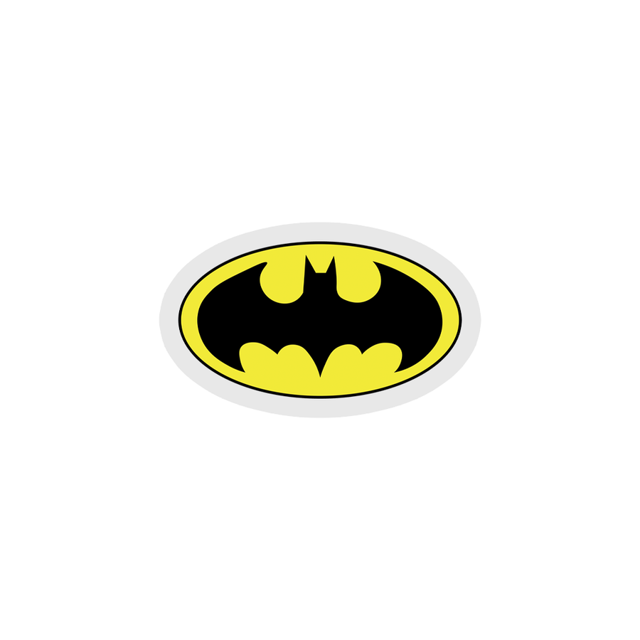 Black Batman Logo Sticker