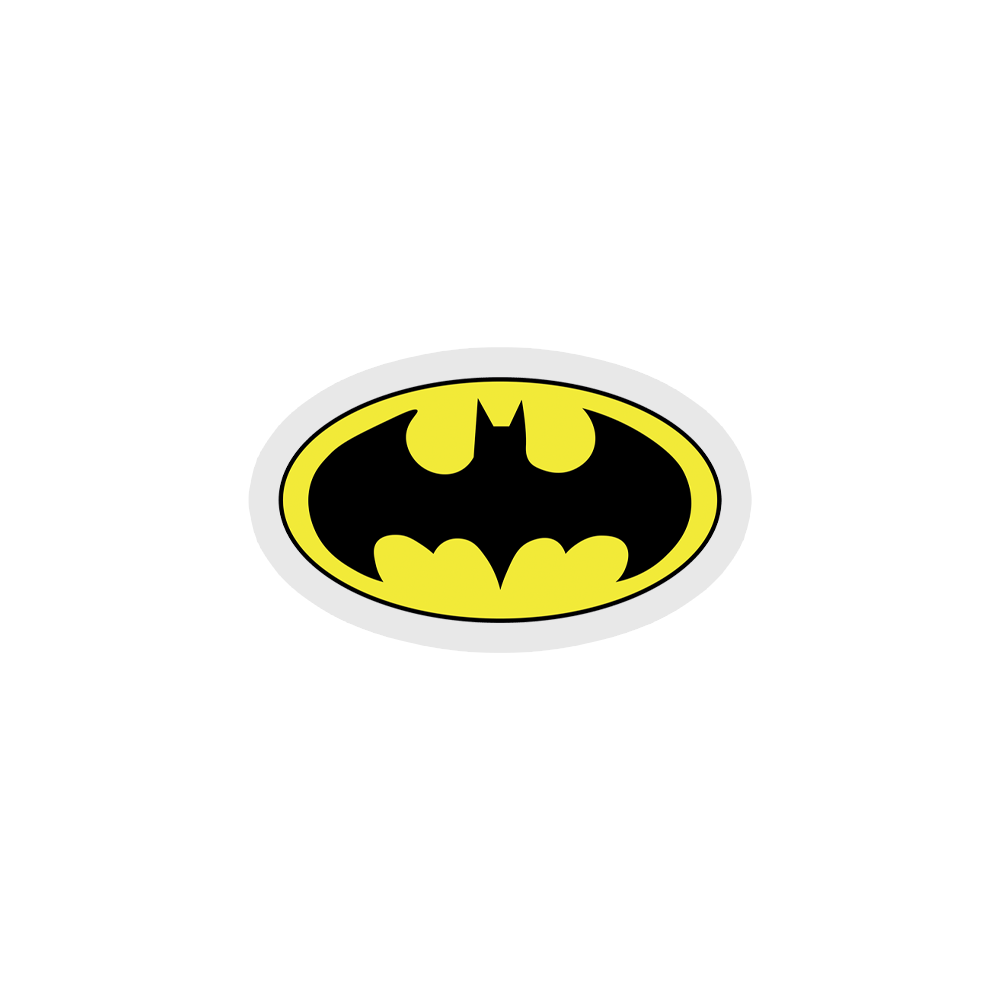 Black Bat Superhero Logo Sticker