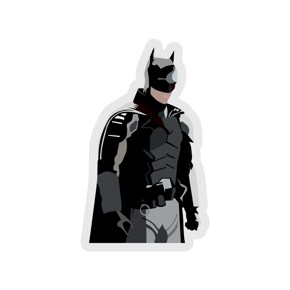 Black Bat Superhero Sticker