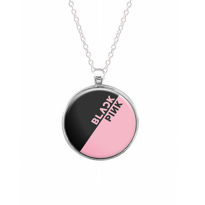 Diagonal Blackpink Logo Necklace