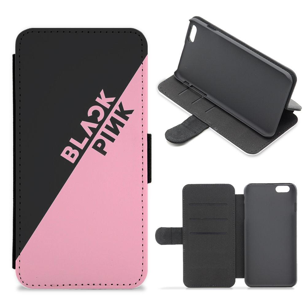 Diagonal Blackpink Logo Flip / Wallet Phone Case