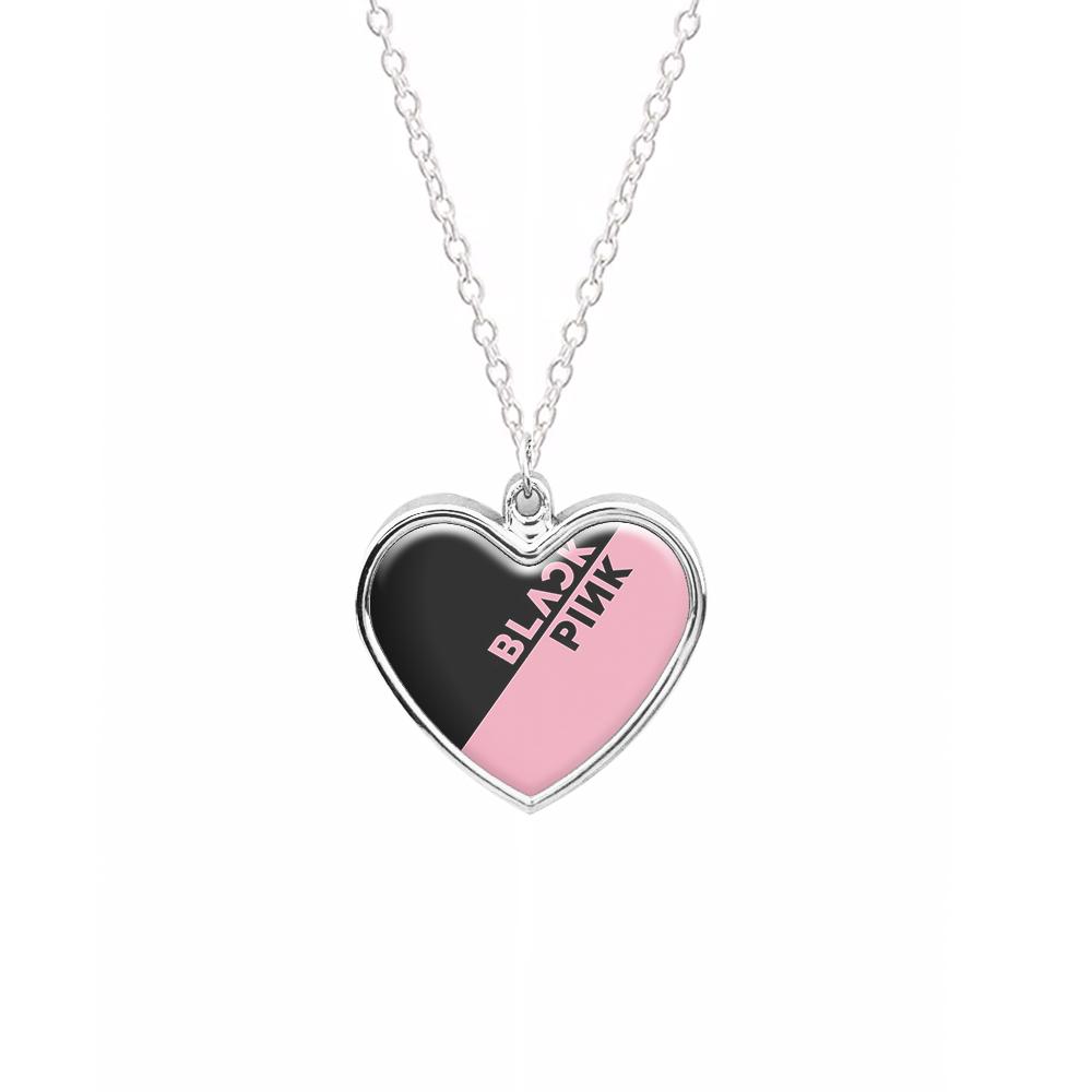 Diagonal Girl K-Pop Band Logo Necklace