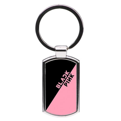 Diagonal Blackpink Logo Luxury Keyring