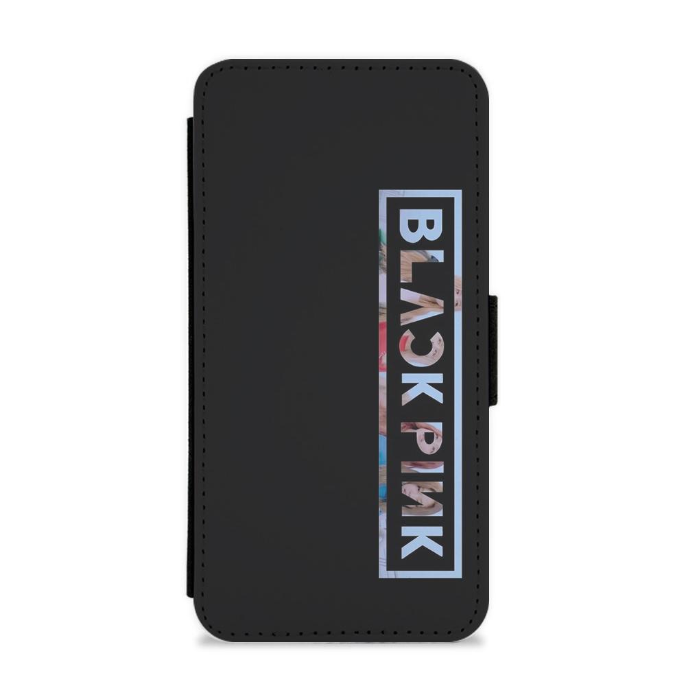 Vertical Blackpink Logo Flip / Wallet Phone Case