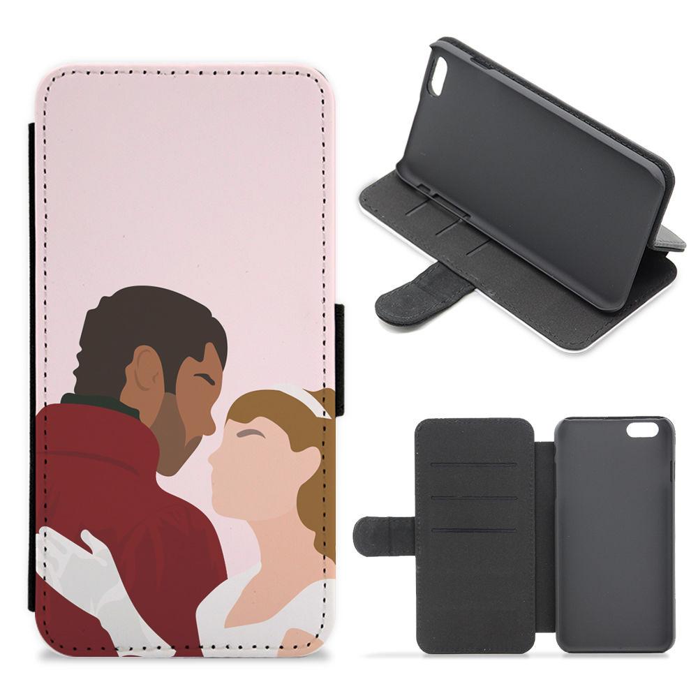 Daphne & Simon Cartoon - Bridgerton Flip / Wallet Phone Case