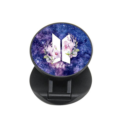 Galaxy Floral BTS Logo FunGrip - Fun Cases