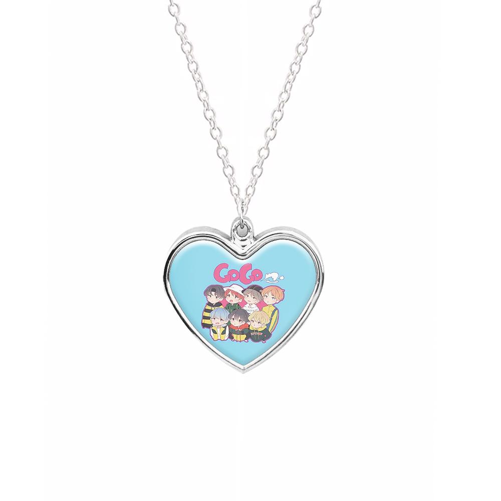 Go Go K-Pop Band Cartoon Necklace