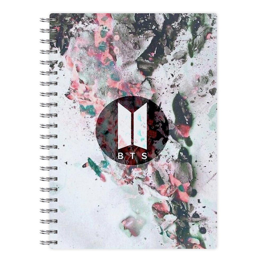 BTS Marble Logo Notebook - Fun Cases