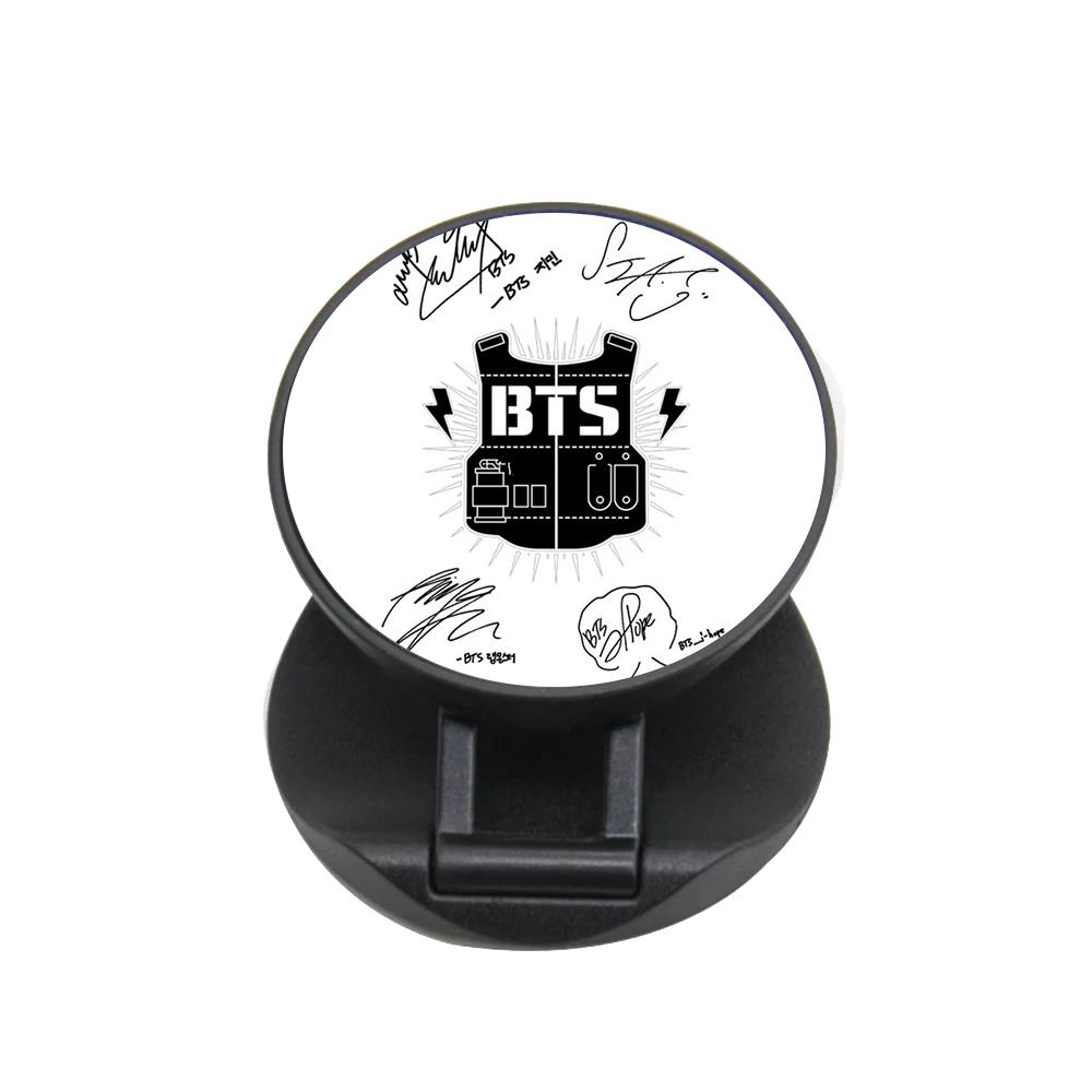 White BTS Army Logo and Signatures FunGrip - Fun Cases