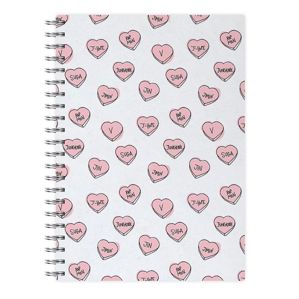 BTS Hearts Notebook - Fun Cases