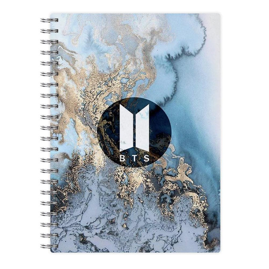 BTS Logo Marble Notebook - Fun Cases