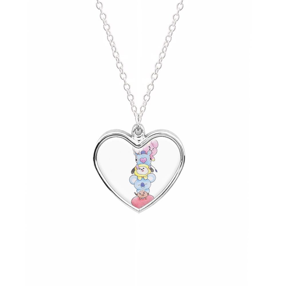 K-Pop Band BT21 Drawing Necklace