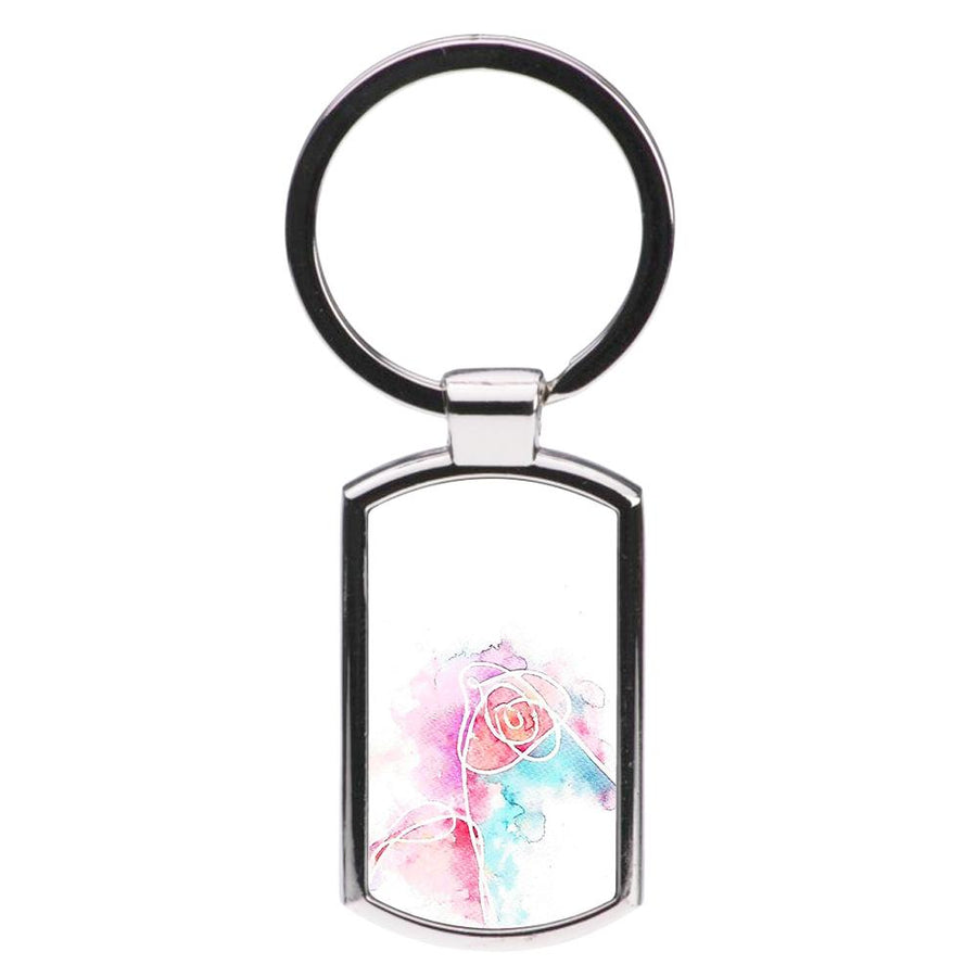 BTS Love Yourself Watercolour Painting Luxury Keyring